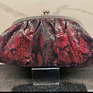 Kenneth Cole Reaction faux snake skin handbag / clutch